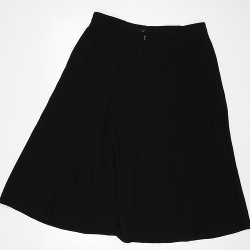 Michael H Womens Black   Swing Skirt Size 18