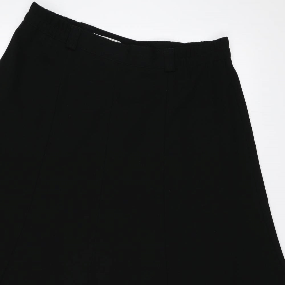 Michael H Womens Black   Swing Skirt Size 18