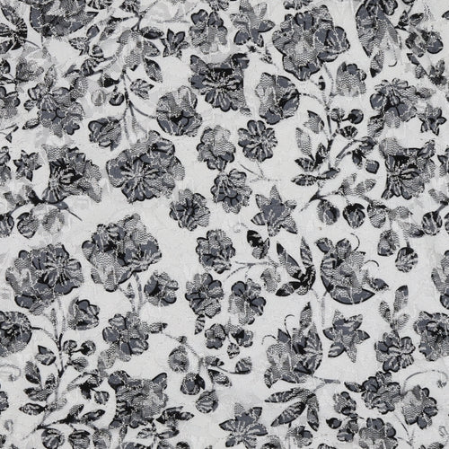 Saloos Womens White Floral  Basic T-Shirt Size L