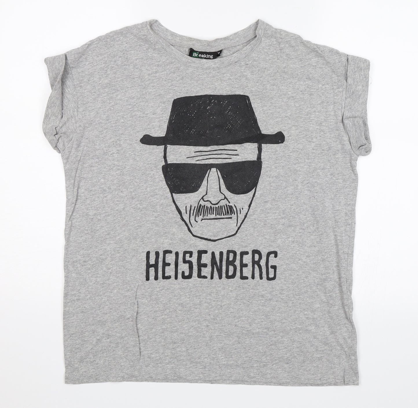 lvl up Womens Grey   Basic T-Shirt Size 12  - Breaking Bad