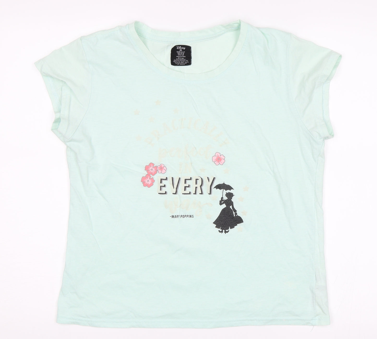 Love to Lounge Womens Green   Basic T-Shirt Size M  - Mary Poppins