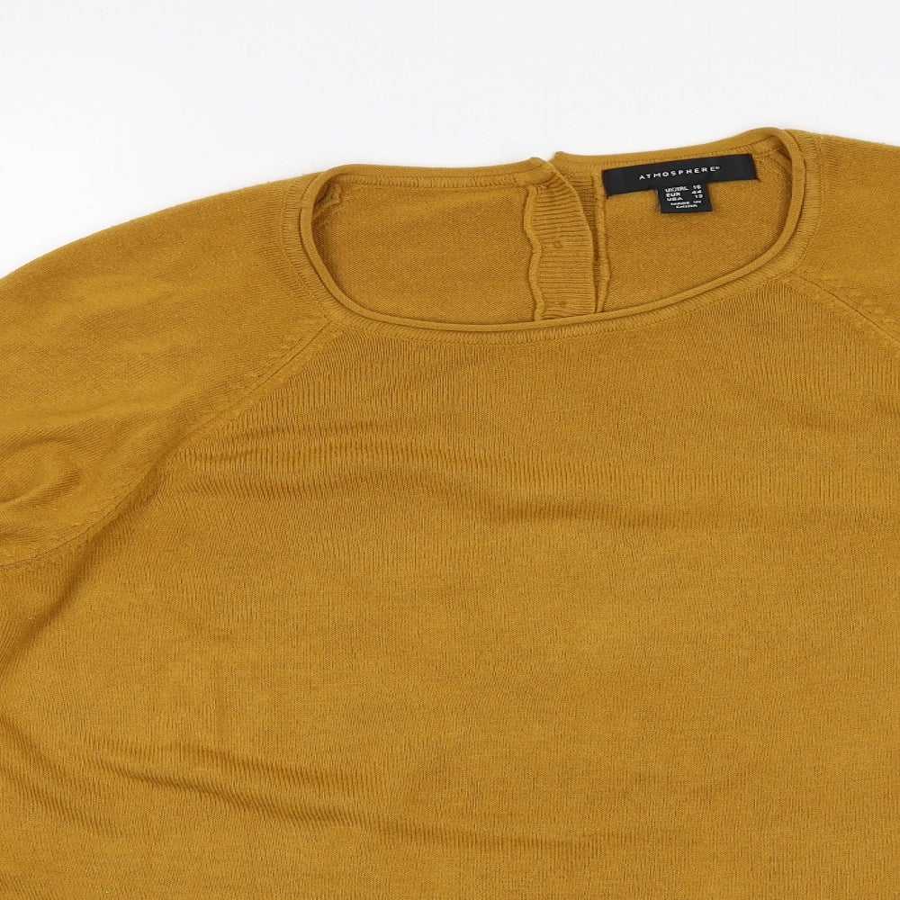 Atmosphere Womens Yellow   Pullover Jumper Size 16