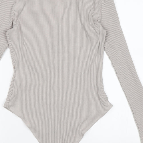 Primark Womens Grey   Bodysuit One-Piece Size S