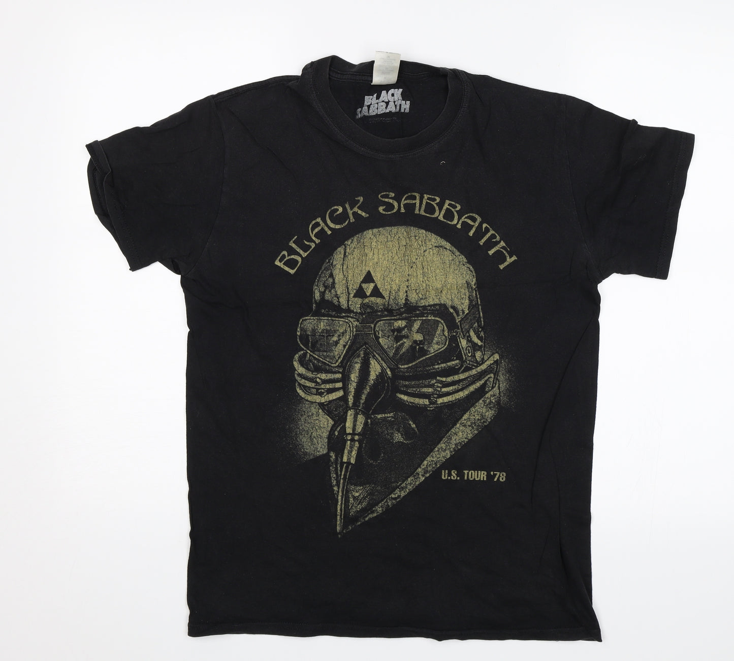 Gildan Mens Black    T-Shirt Size S  - Black Sabbath