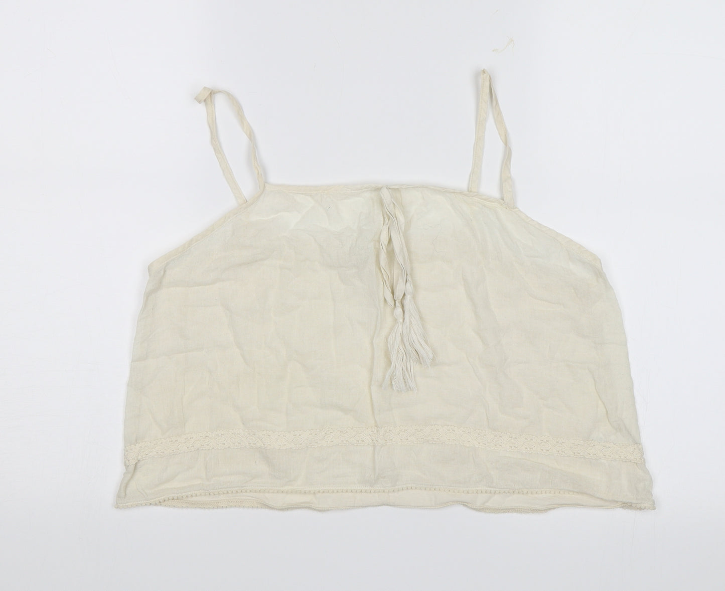 River Island Womens White   Camisole T-Shirt Size 12