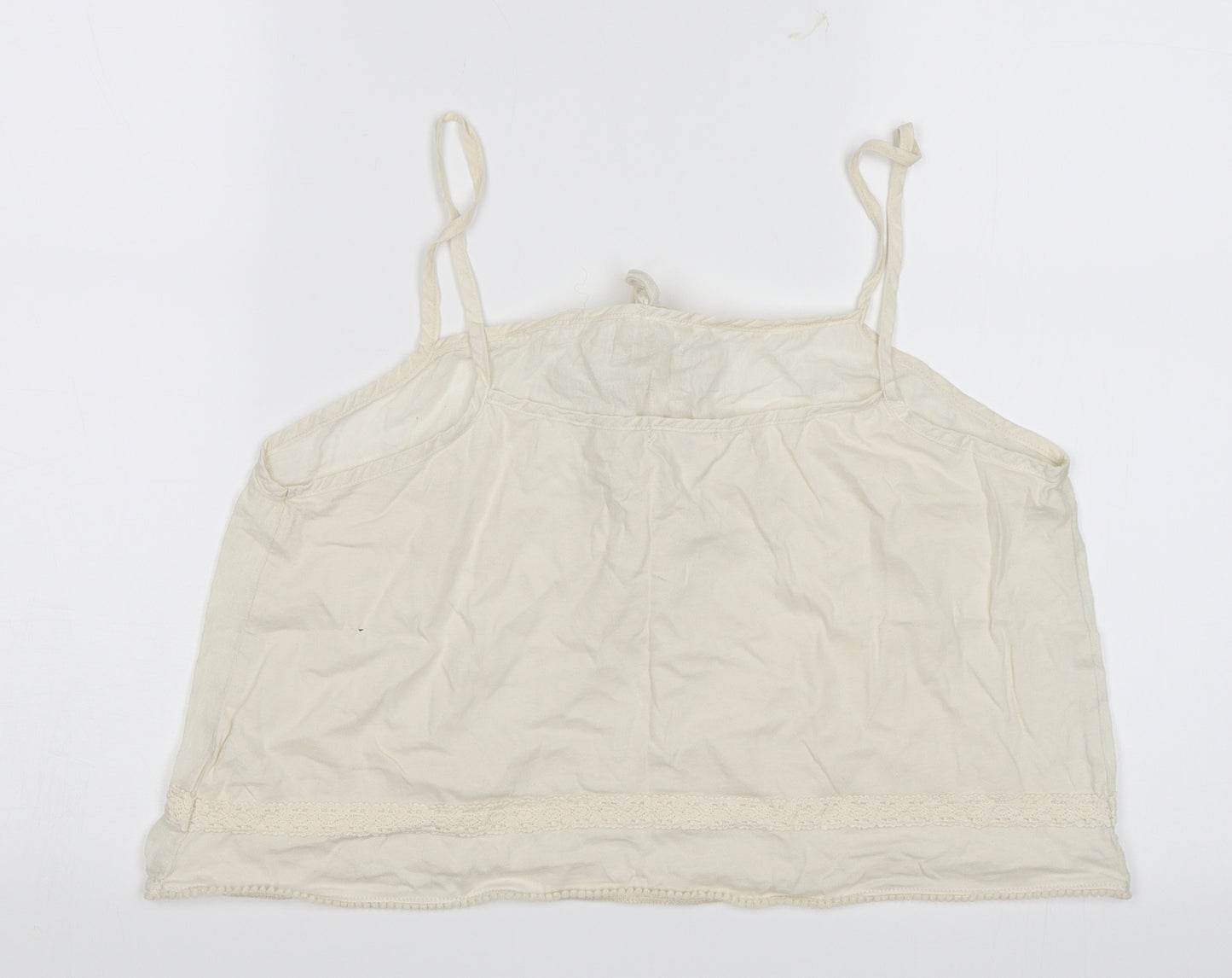 River Island Womens White   Camisole T-Shirt Size 12