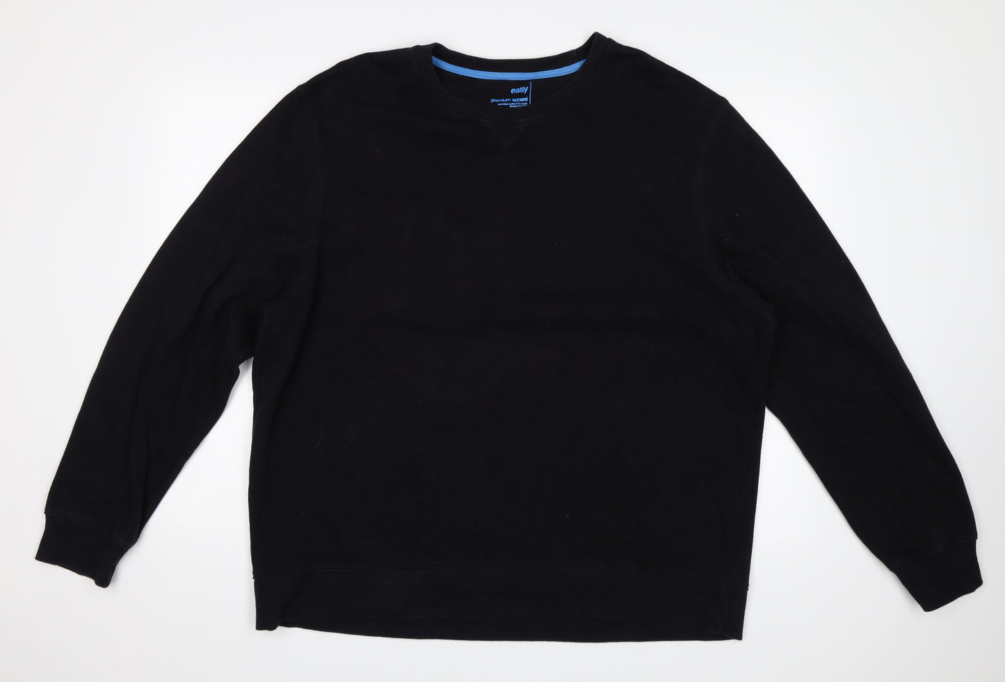 Easy Mens Black   Pullover Jumper Size 2XL