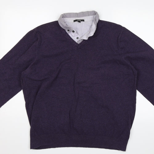 George Mens Purple   Pullover Jumper Size XL