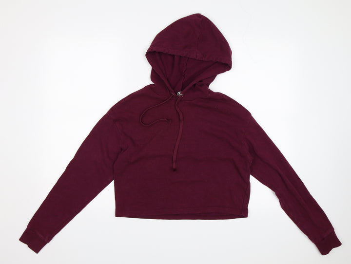 Divided Womens Red Pullover Hoodie Size S
