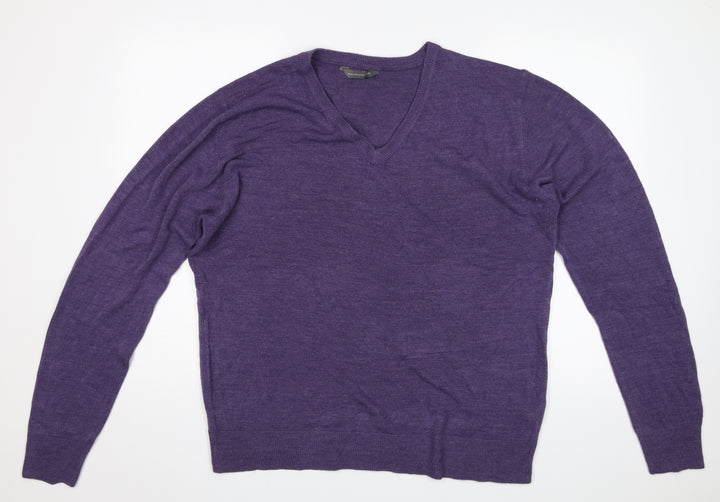 Cedar Wood State Mens Purple Pullover Jumper Size 2XL