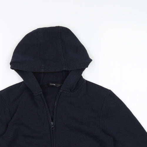 George Boys Blue   Full Zip Hoodie Size 8-9 Years