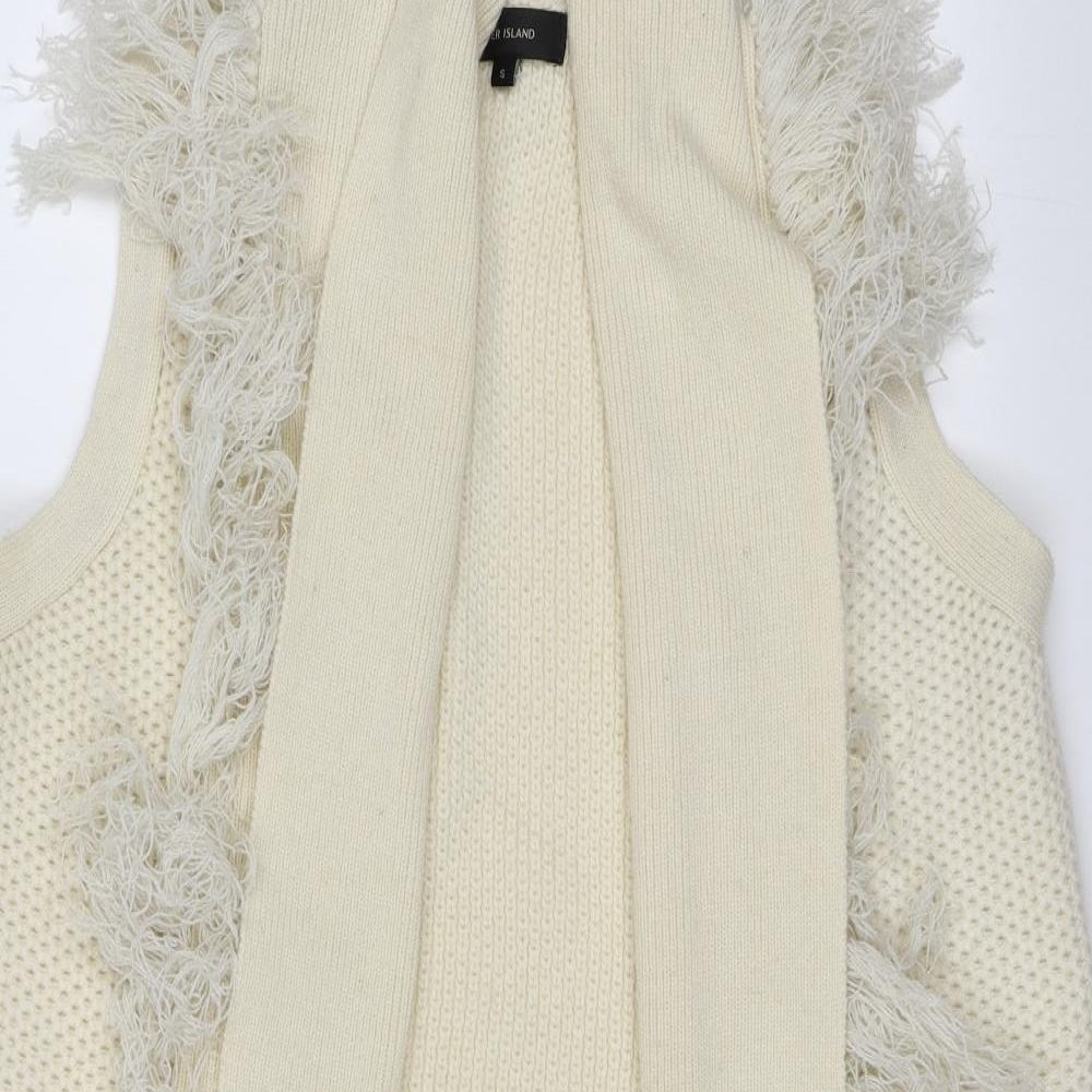 River Island Womens White   Cardigan Jumper Size S