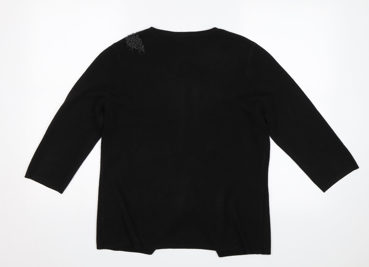 BHS Womens Black   Cardigan Jumper Size 14