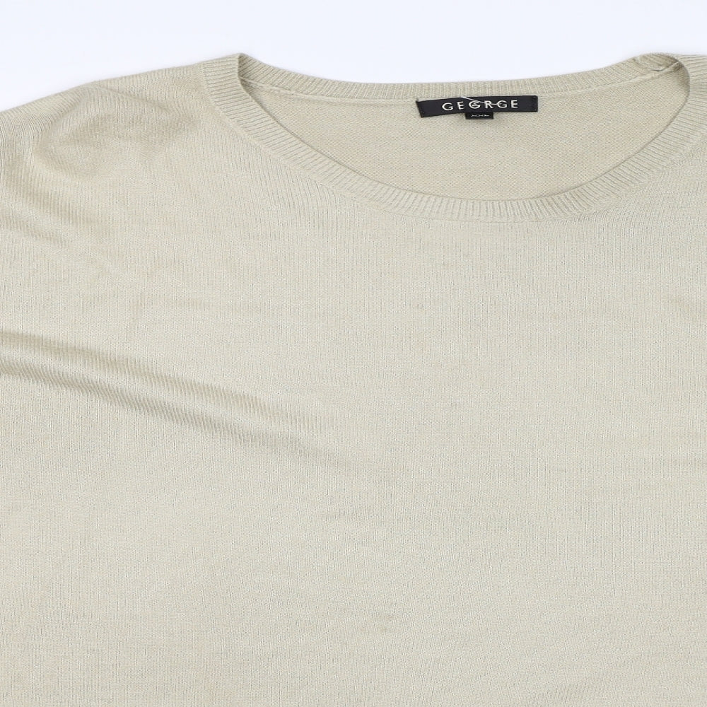 George Mens Beige   Pullover Jumper Size 2XL