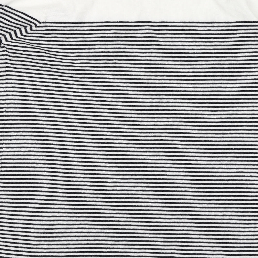 Primark Womens White Striped  Pullover Jumper Size 16