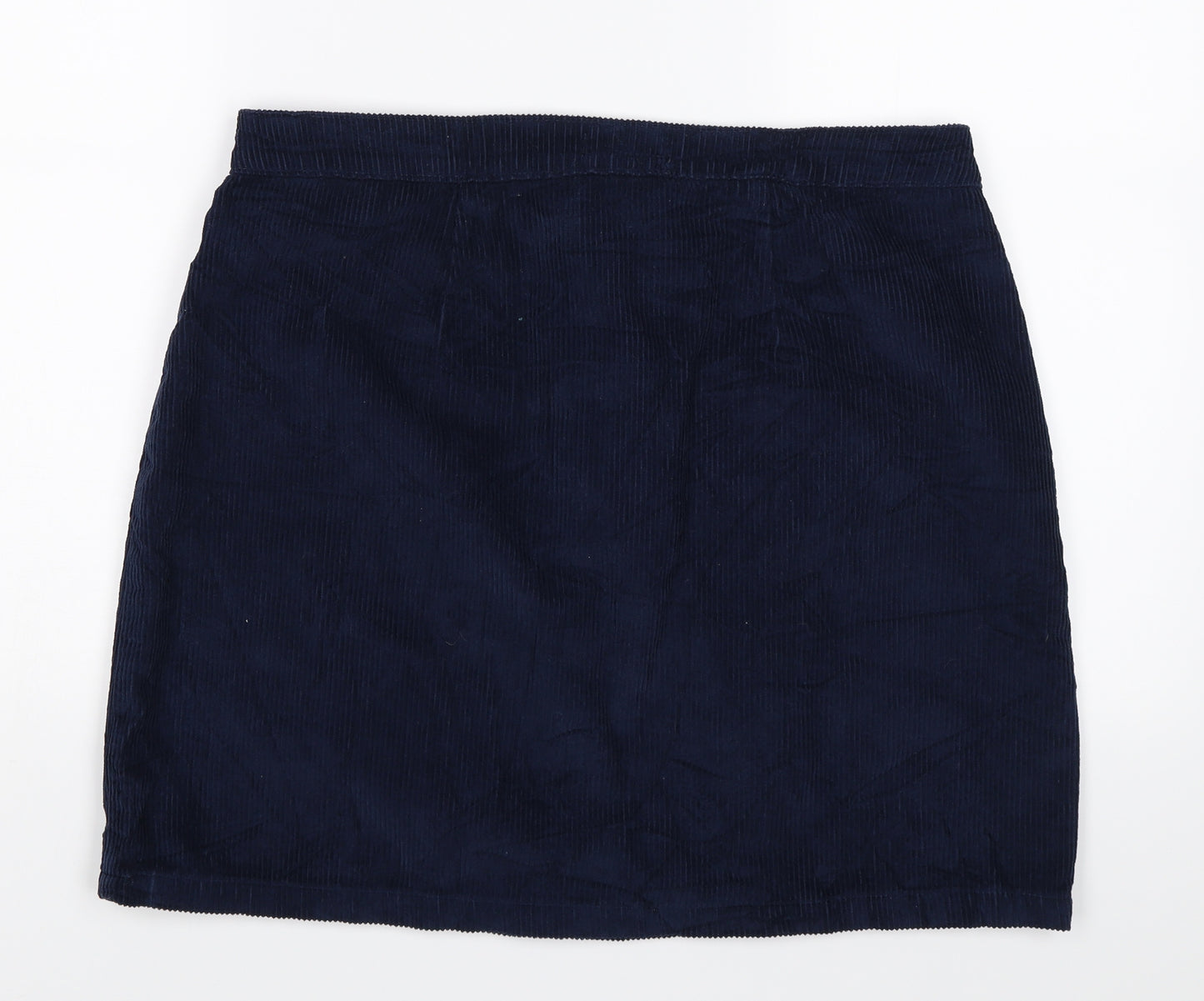 Blue Womens Blue  Corduroy Peasant Skirt Size 16