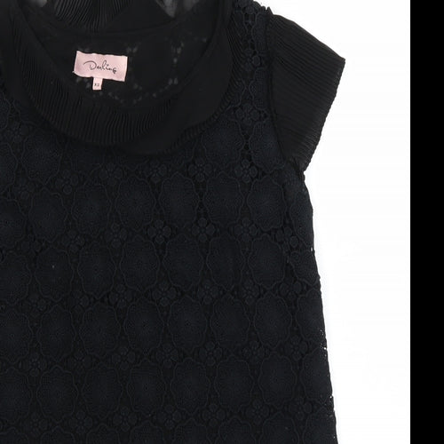 Darling Womens Black   Basic Blouse Size XS