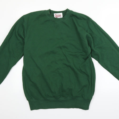 authentic sweat Mens Green   Pullover Jumper Size L