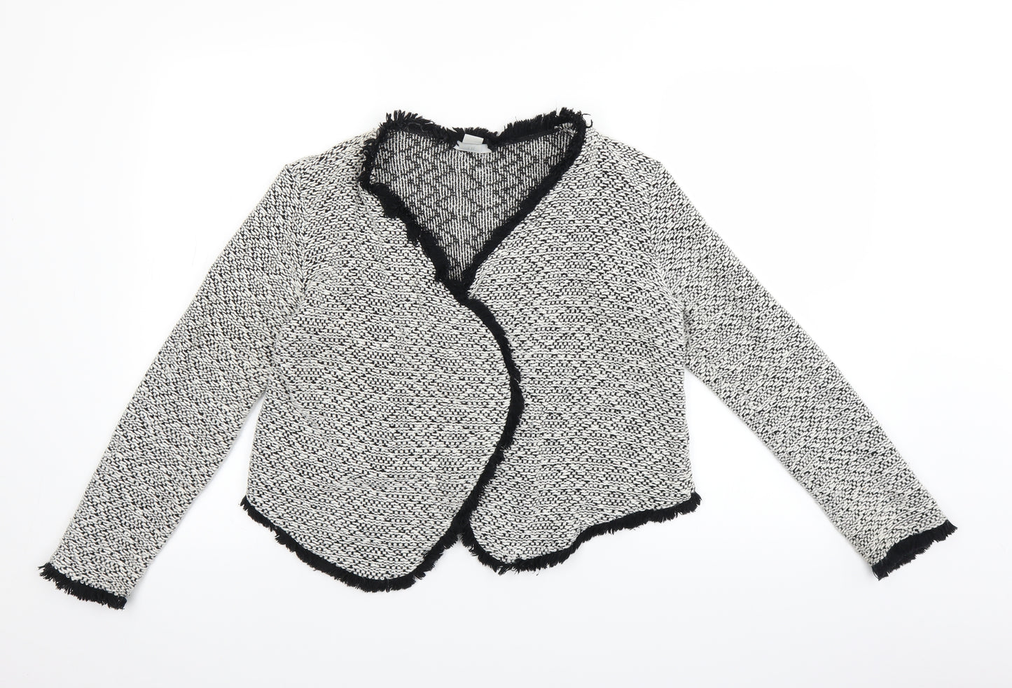 H&M Womens Grey   Cardigan Jumper Size M