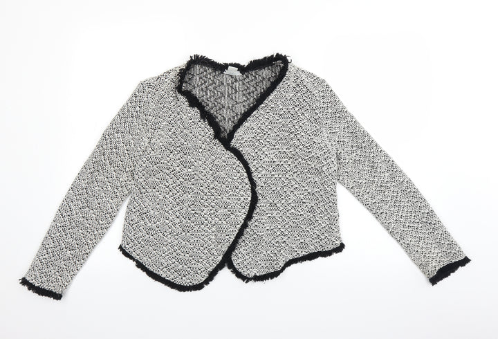 H&M Womens Grey   Cardigan Jumper Size M