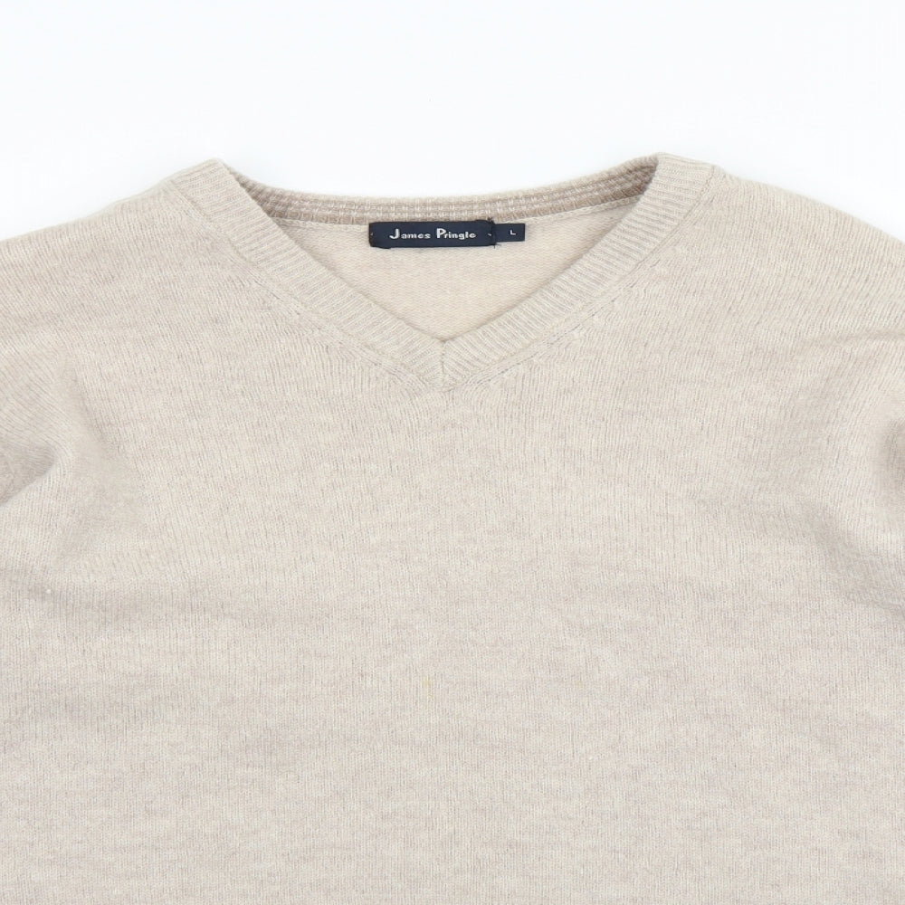 James Pringle Mens Beige   Pullover Jumper Size L