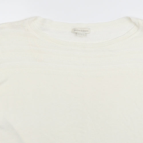 Monsoon Womens White   Basic Blouse Size 22