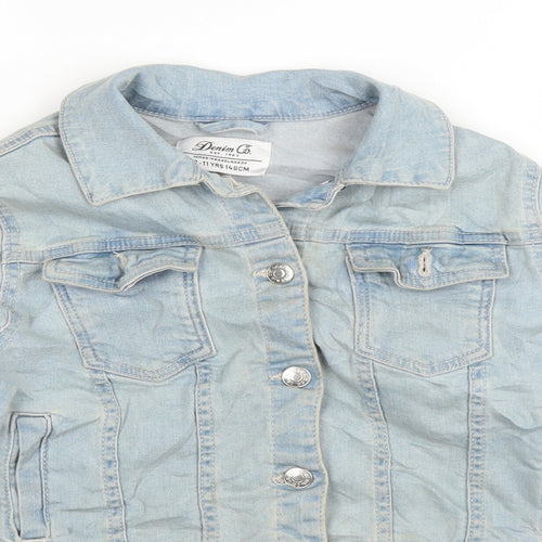 Primark Girls Blue  Denim Jacket  Size 10-11 Years
