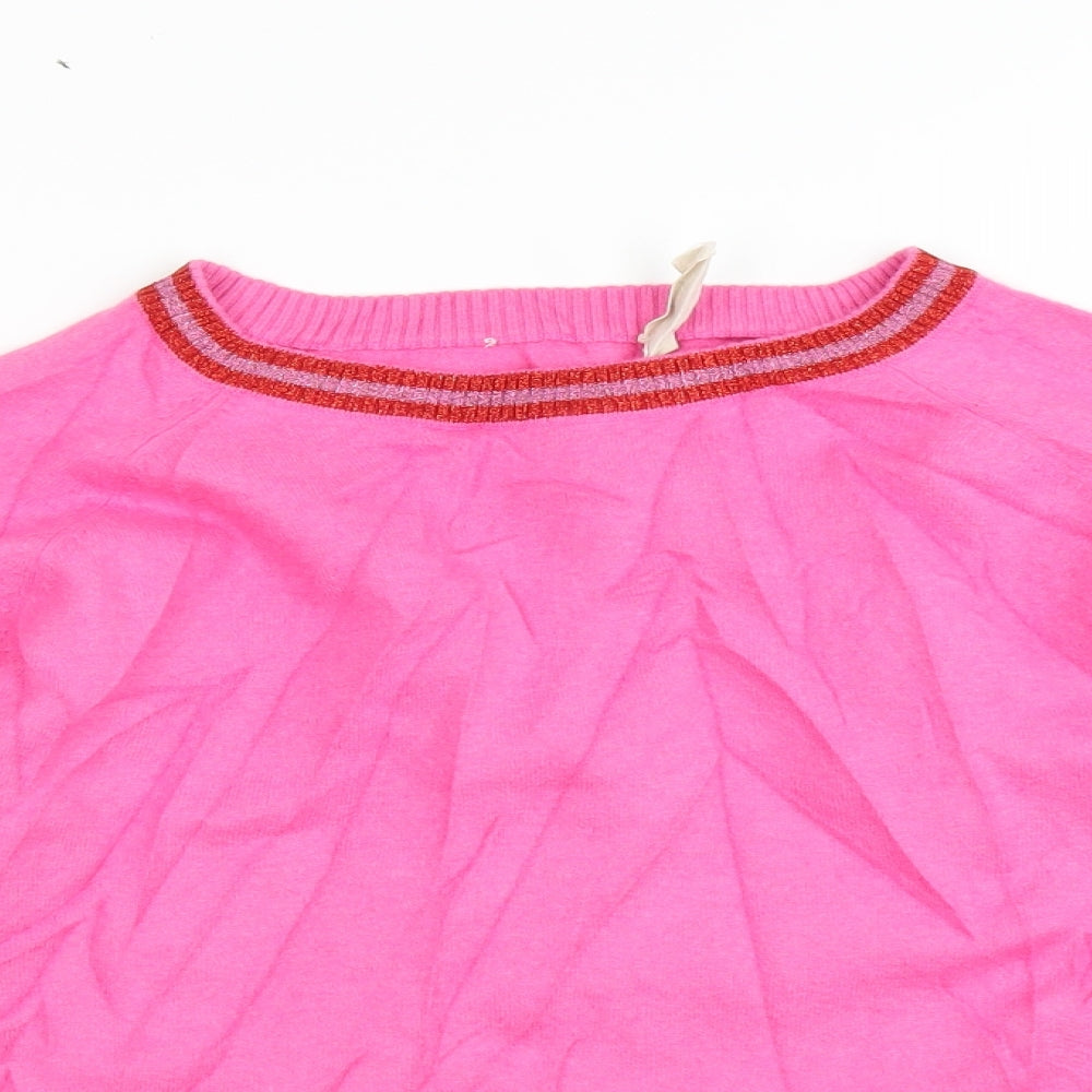 Hush Womens Pink   Pullover Jumper Size XL