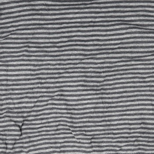 Per Una Womens Grey Striped  Cardigan Jumper Size 18