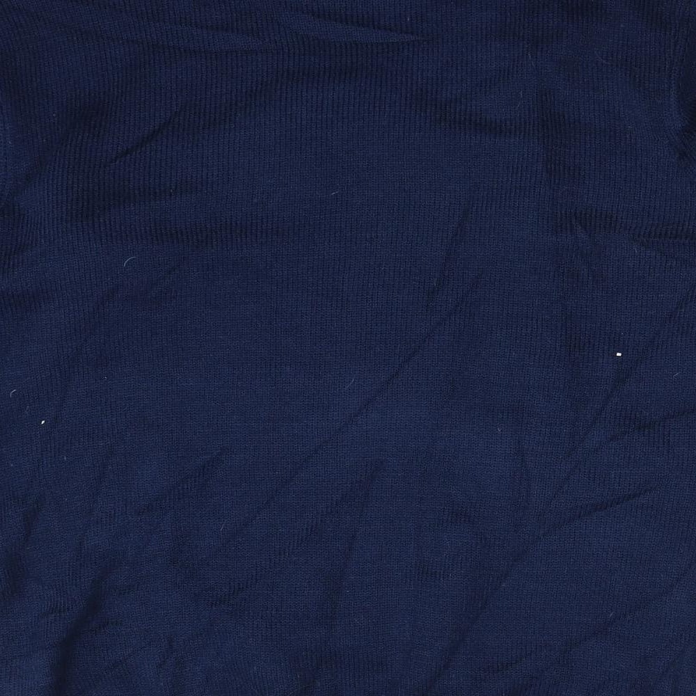 F&F Mens Blue  Knit Pullover Jumper Size M  - Christmas Boxer Dog