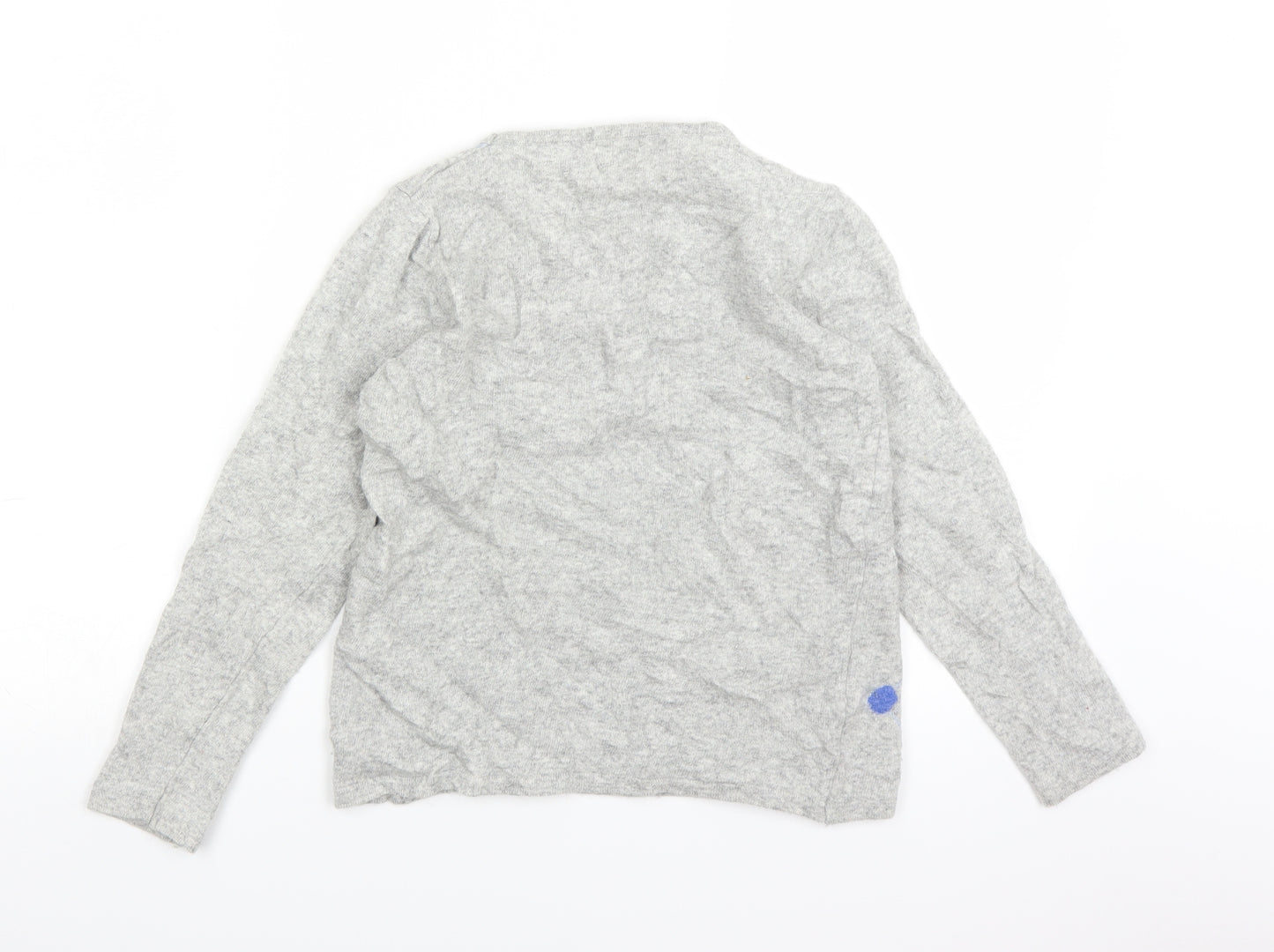 Benedetta B Womens Grey Polka Dot  Pullover Jumper Size S