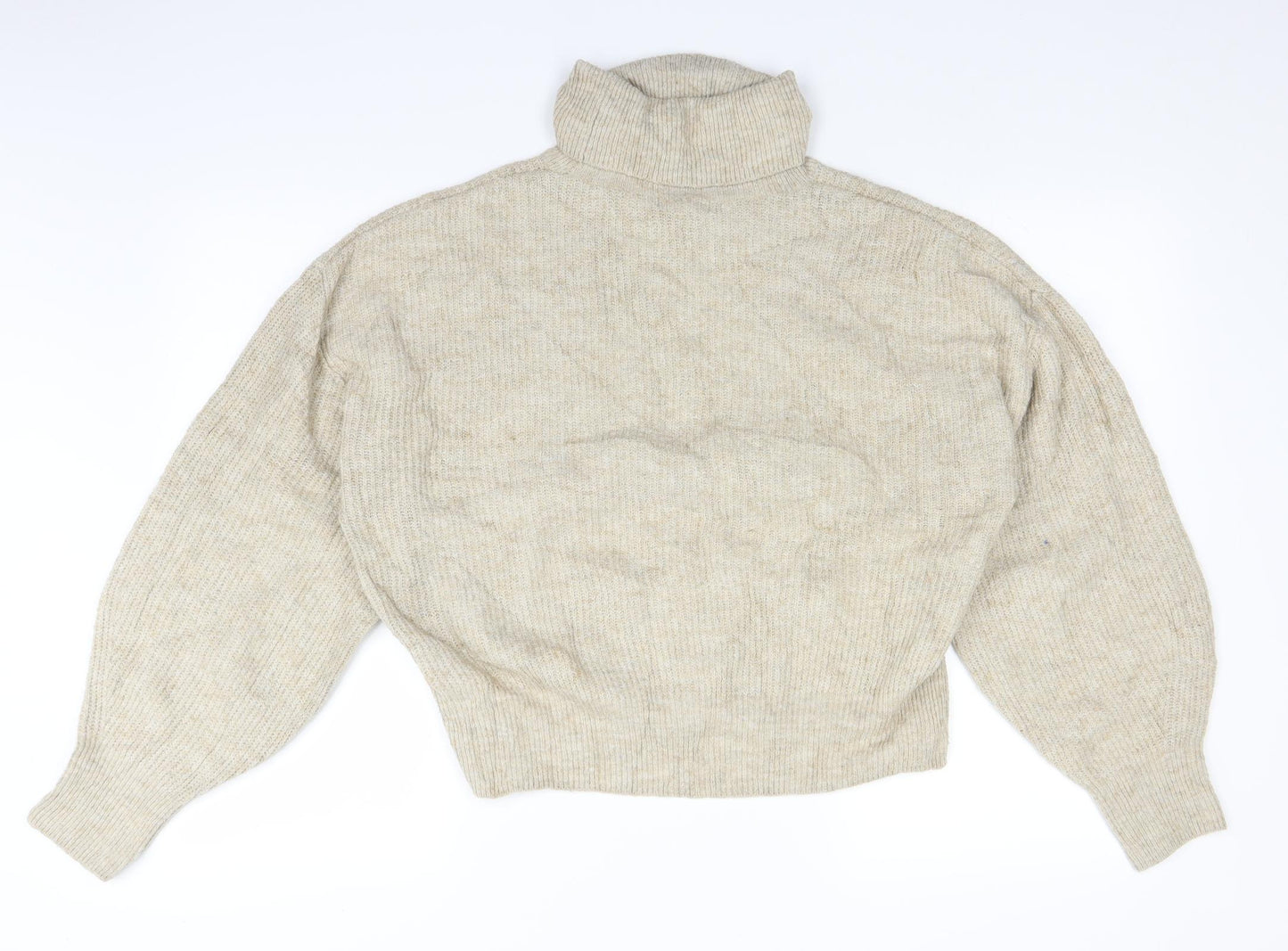 H&M Womens Ivory  Knit Pullover Jumper Size S