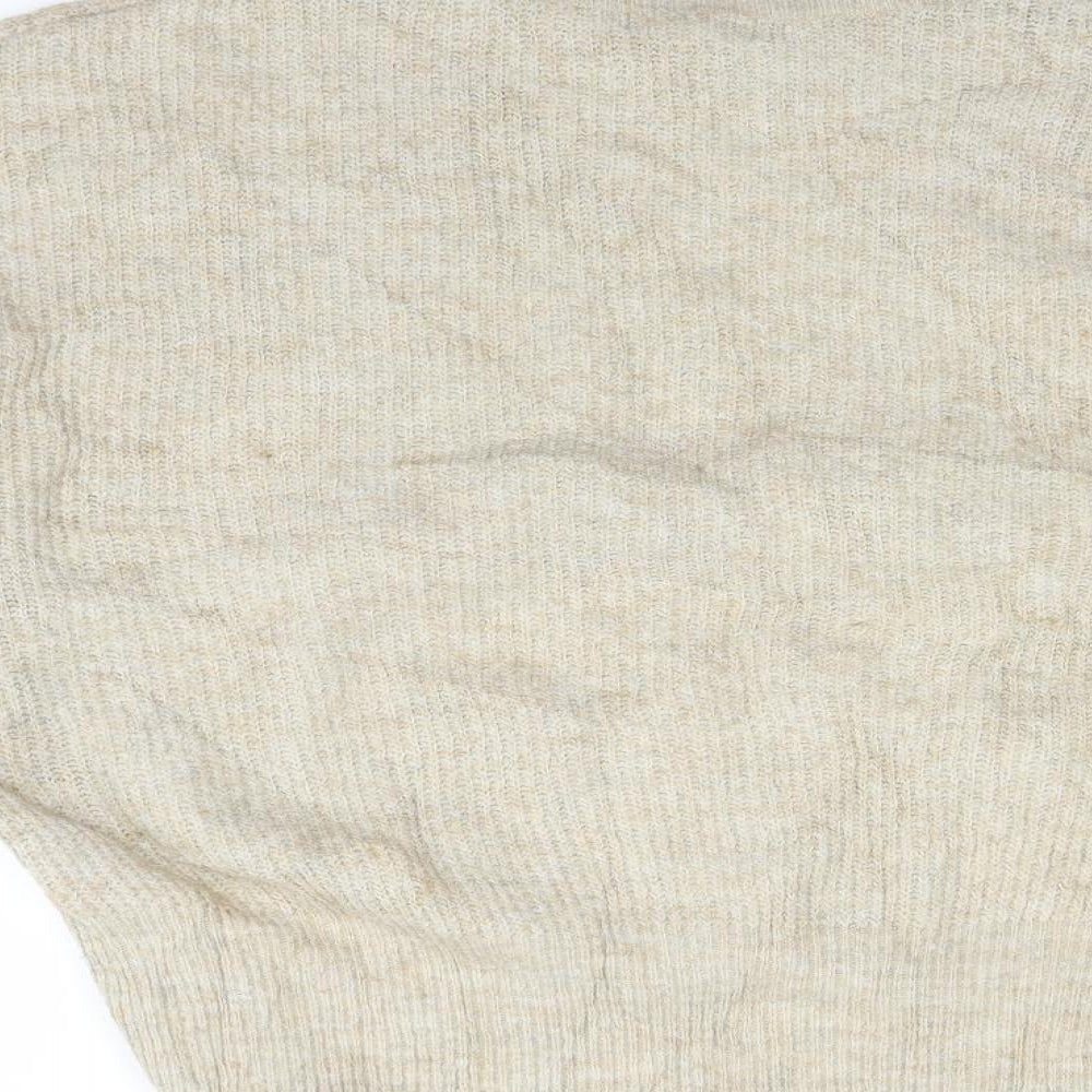 H&M Womens Ivory  Knit Pullover Jumper Size S