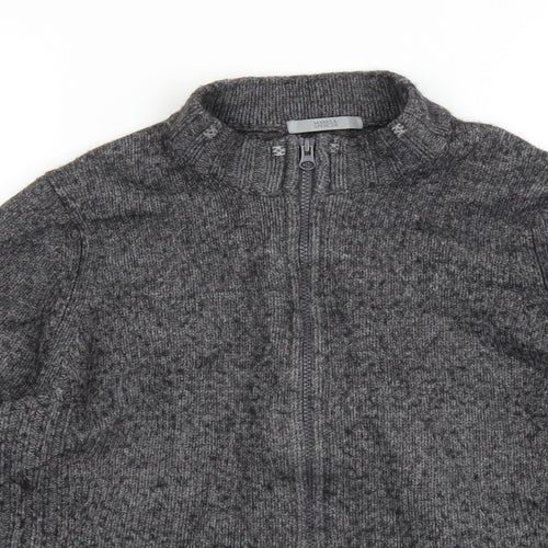 Marks and Spencer Womens Grey   Full Zip Jumper Size 16