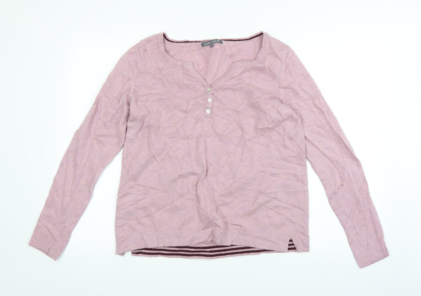 Laura Ashley Womens Pink   Pullover Jumper Size 14