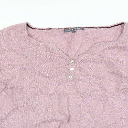 Laura Ashley Womens Pink   Pullover Jumper Size 14