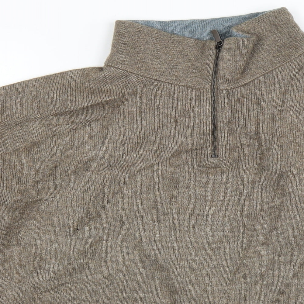 Ermenegildo Zegna Mens Beige   Pullover Jumper Size M