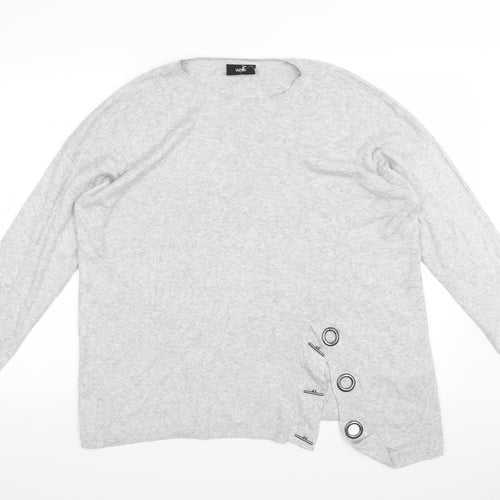 Wallis Womens Grey   Pullover Jumper Size L