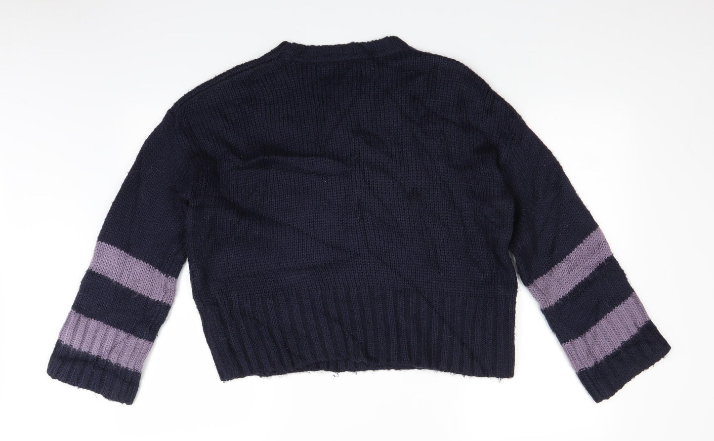 Red Herring Womens Blue  Knit Pullover Jumper Size 10