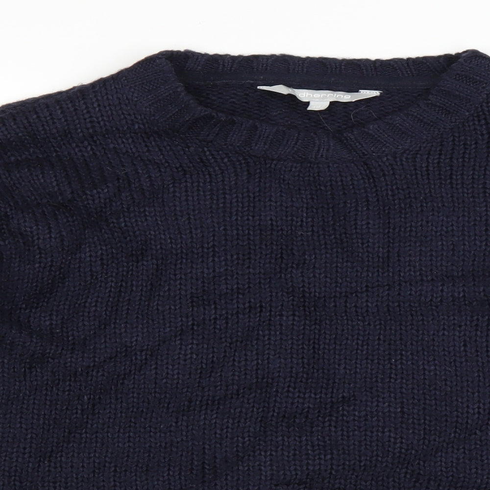 Red Herring Womens Blue  Knit Pullover Jumper Size 10