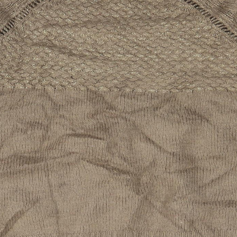 Mango Womens Brown  Knit Pullover Jumper Size S