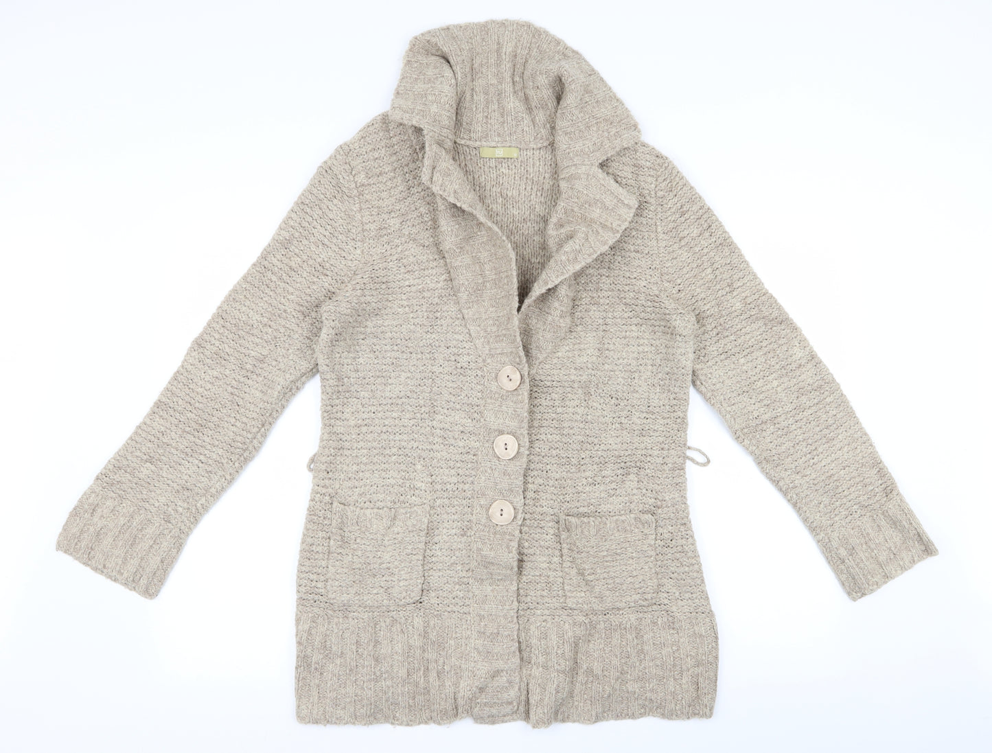 TU Womens Beige   Cardigan Jumper Size 12  - m