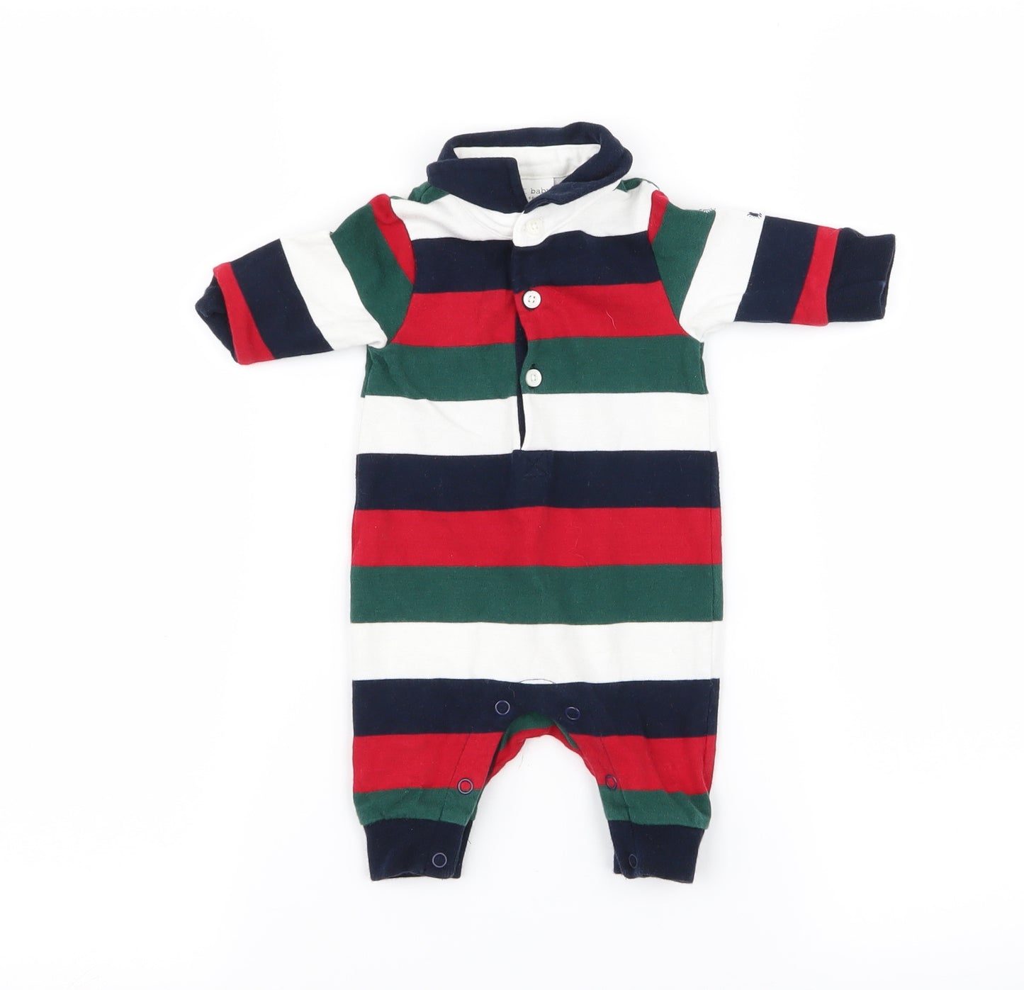 NEXT Baby Multicoloured Striped  Babygrow One-Piece Size 0-3 Months