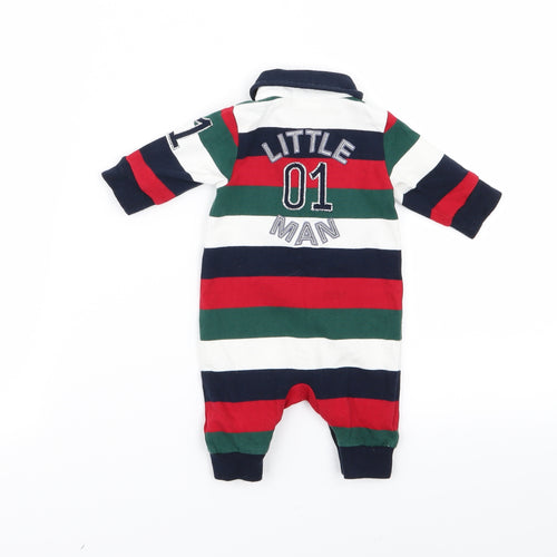 NEXT Baby Multicoloured Striped  Babygrow One-Piece Size 0-3 Months