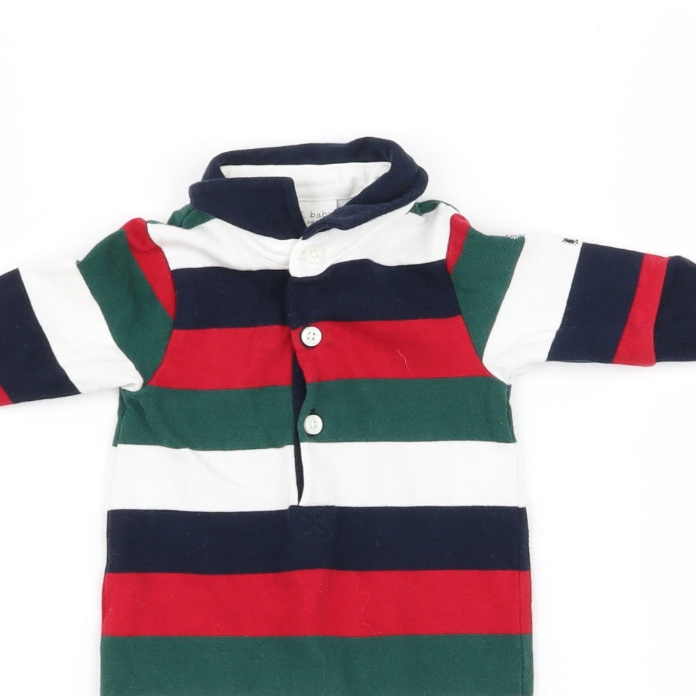NEXT Baby Multicoloured Striped  Babygrow One-Piece Size 0-3 Months