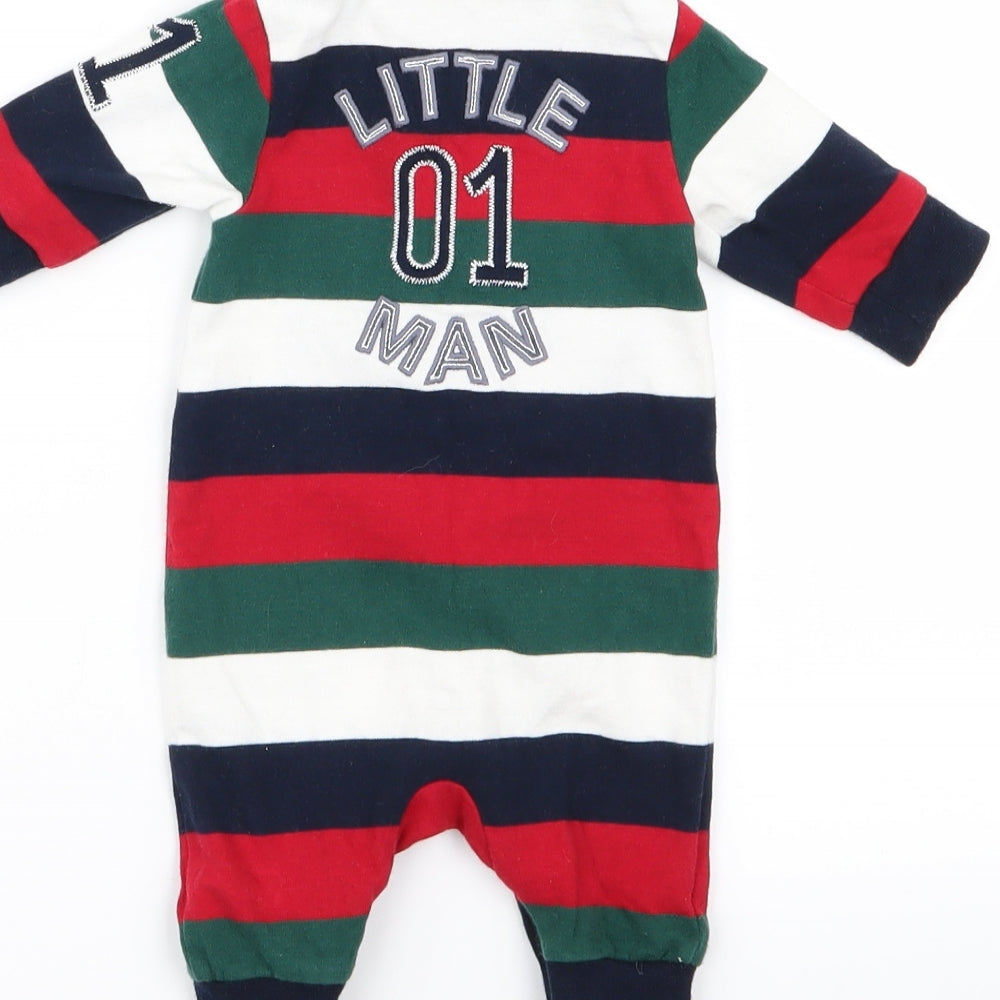 NEXT Baby Multicoloured Striped  Babygrow One-Piece Size 0-3 Months