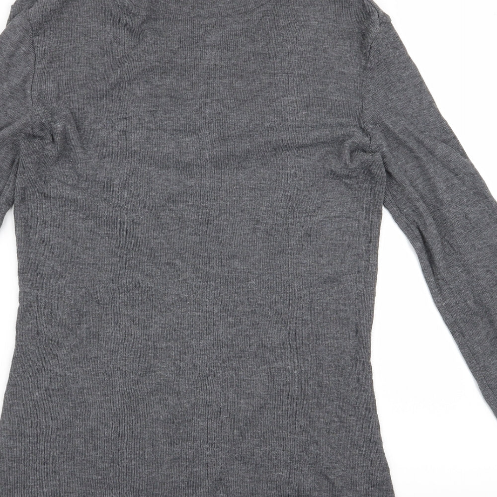 Preworn Womens Grey   Basic T-Shirt Size L