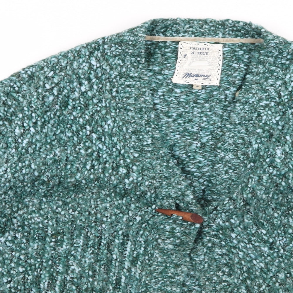 Preworn Womens Green   Cardigan Jumper Size 8