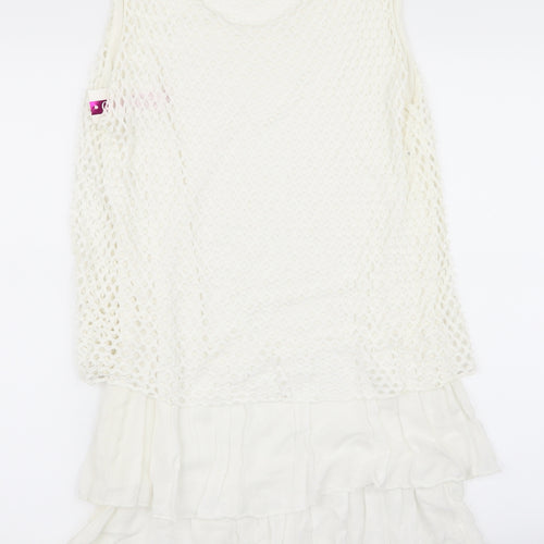 Preworn Womens Beige   A-Line  Size 8  - m