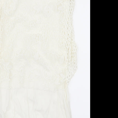 Preworn Womens Beige   A-Line  Size 8  - m